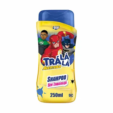 Shampoo Infantil Trá Lá Lá Aventura Justice League Sem Embaraço 250ml
