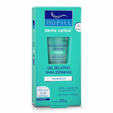 Gel Secativo Para Espinhas Nupill Derme Control 22g