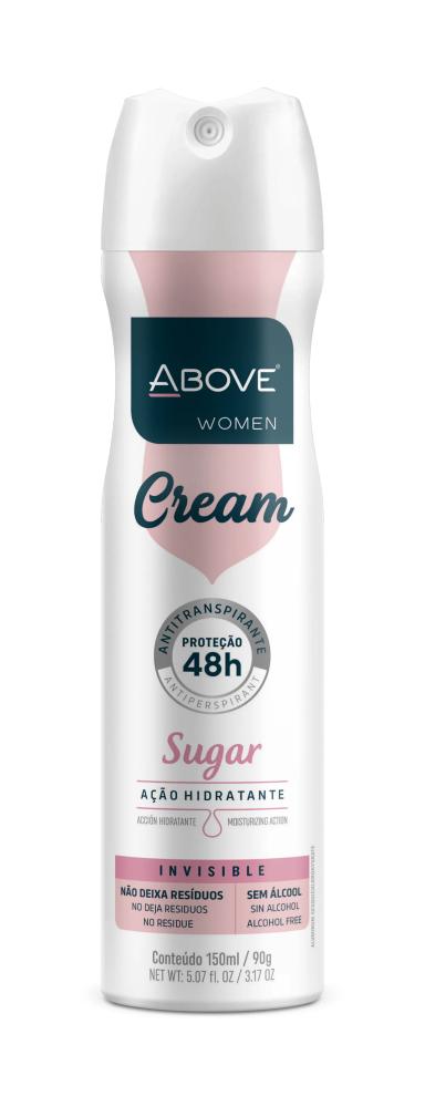 Desodorante Antitranspirante Aerosol Above Women Cream Sugar 48h 150ml