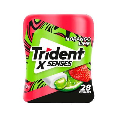 Trident X Senses Morango Lime Zero Açúcar - 28 Unidades
