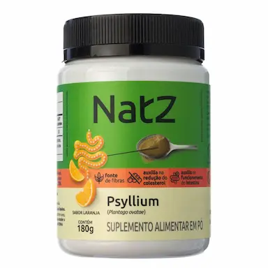 Psyllium em Pó Natz Laranja 180g
