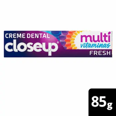 Creme Dental Closeup Multi Vitaminas + 12 Benefícios Fresh 85g