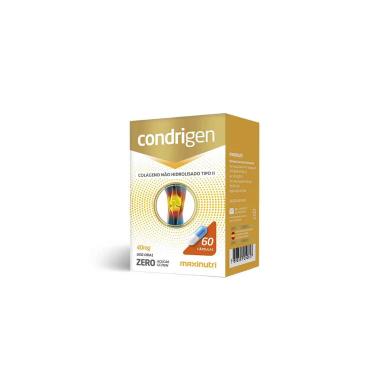 Condrigen Colágeno Tipo II Não Hidrolisado Maxinutri 40g - 60 Cápsulas
