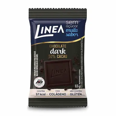 Chocolate Dark Linea Zero Açúcar 50% Cacau 13g