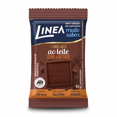 Linea Chocolate ao Leite Zero Lactose e Zero Açúcar 13g