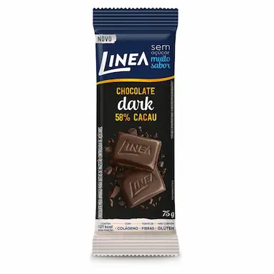 Chocolate Dark Linea 58% Cacau Zero Açúcar 75g