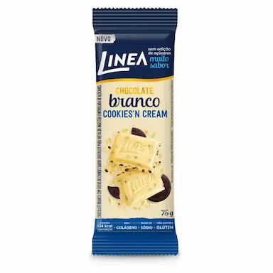 Chocolate Branco Linea Cookies’n Cream Zero Açúcar 75g
