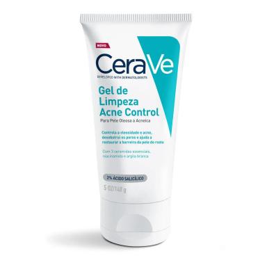 Gel de Limpeza Cerave Acne Control Pele Oleosa a Acneica 140g