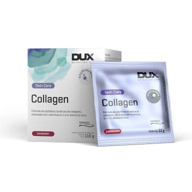 Colágeno Hidrolisado Collagen Dux Nutrition Cranberry 10 Sachês