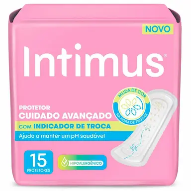 Protetor Diário Intimus com Indicador de Troca 15 unidades