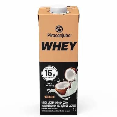 Piracanjuba Whey Zero Lactose Coco 1l