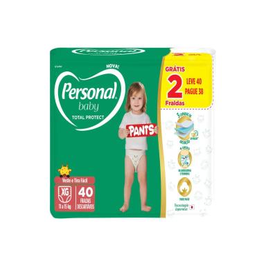 Fralda Calça Personal Baby Total Protect Pants XG 40 unidades