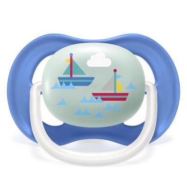 Chupeta Phlips Avent Ultra Air 6-18M Boy Barcos 1 unidade