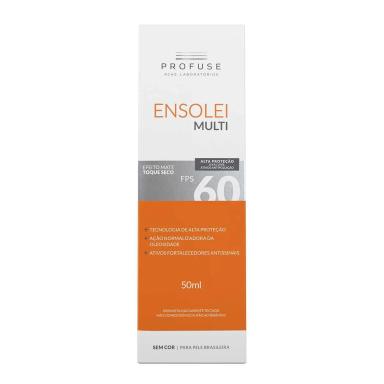 Protetor Solar Facial FPS 60 Profuse Ensolei Multi Sem Cor 50ml