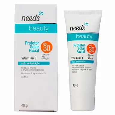 Protetor Solar Facial FPS 30 Needs Beauty Antipoluição 40g