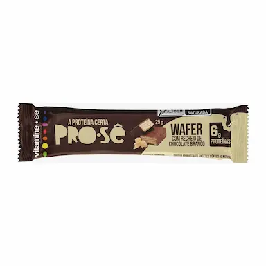 Wafer Vitamine-Se Pro-Sê Chocolate Branco 25g