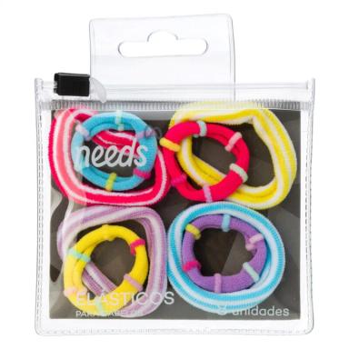 Elástico de Cabelo Infantil Needs Sortidos 8 Unidades