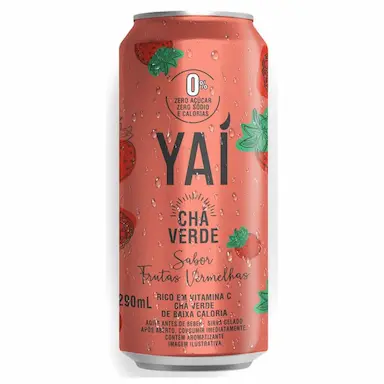 Chá Verde Yaí Sabor Frutas Vermelhas 290ml