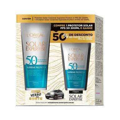 Kit Protetor Solar Corporal L'Oréal Expertise Supreme Protect 4 FPS 50 200ml + 120ml