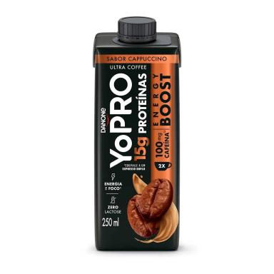 YoPRO Energy Boost UHT Cappuccino 15g de Proteínas 250ml