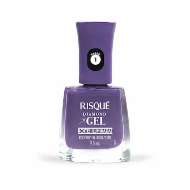 Esmalte Risqué Diamond Gel Noites Iluminadas - Rooftop em NY 9,5ml