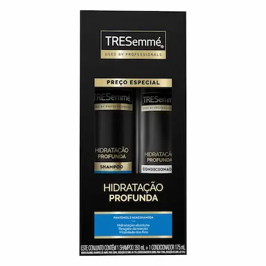 Kit TRESemmé Hidratação Profunda Shampoo 350ml + Condicionador 175ml