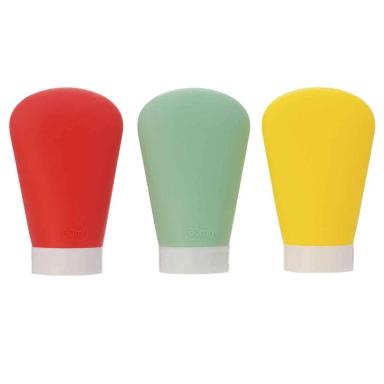 Kit Viagem Frascos de Silicone para Nécessaire Needs 3 Unidades