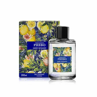 Deo Colônia Phebo Mediterrâneo Limão Siciliano com 200ml