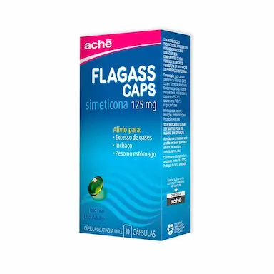 Flagass Caps Simeticona 125mg 10 Cápsulas