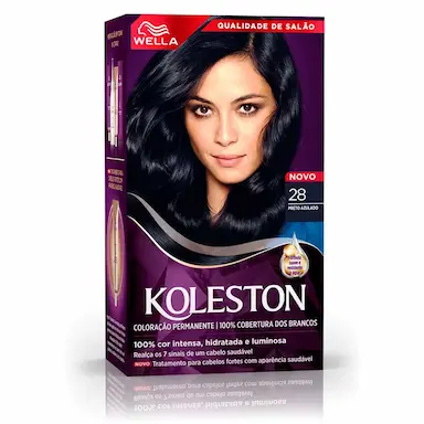 Tinta de Cabelo Permanente Koleston Creme - Preto Azulado