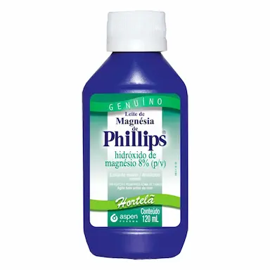 Leite de Magnésia Phillips Sabor Hortelã Suspensão Oral 120ml