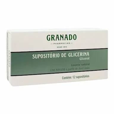 Supositório de Glicerina Granado Adulto 12 Supositórios