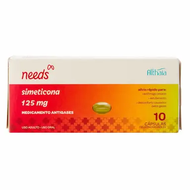 Needs Simeticona 125mg 10 Cápsulas