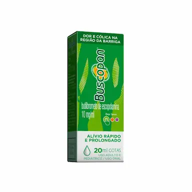 Buscopan Brometo de N Butil Escopolamina 10mg/ml Solução Oral 20ml