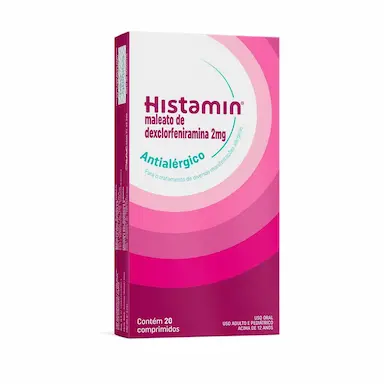 Histamin Maleato de Dexclorfeniramina 2mg 20 comprimidos