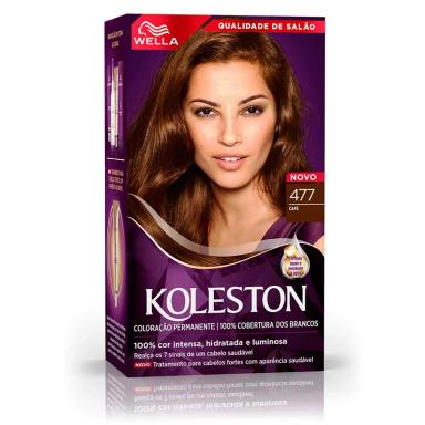 Tintura Permanente Wella Koleston Coloração Creme 477 Café
