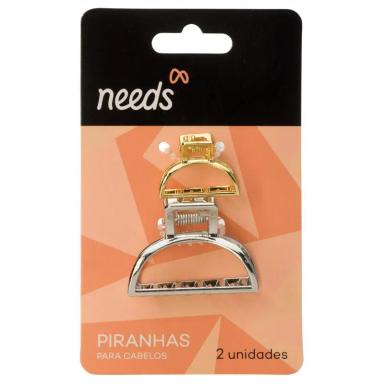 Piranha de Cabelo Needs Metal 2 Unidades