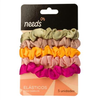 Elástico de Cabelo Needs Sortidos 5 Unidades