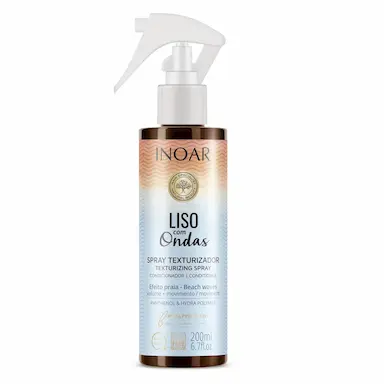 Spray Texturizador Cabelo Ondulado Inoar Liso com Ondas 200ml