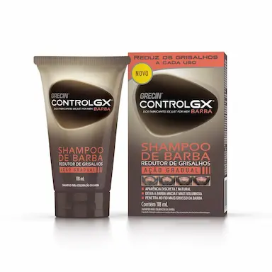 Shampoo de Barba Grecin Control GX 118ml - Redutor de Grisalhos