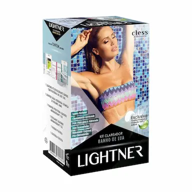 Kit Descolorante Banho de Lua com 1 óleo protetor corporal + 1 pó descolorante + 1 água oxigenada