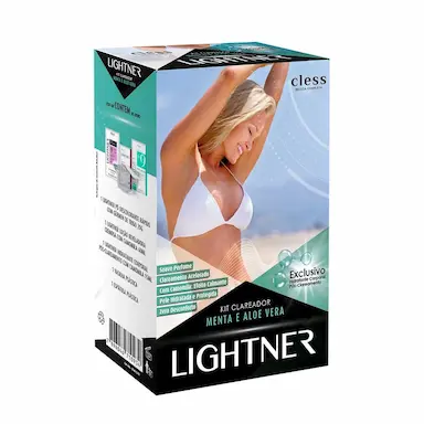 Kit Clareador de Pelos Lightner Menta e Aloe Vera com 5 itens