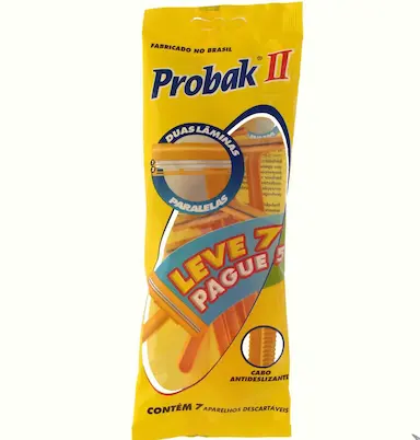 Probak II Barbeador Descartável com 7 unidades