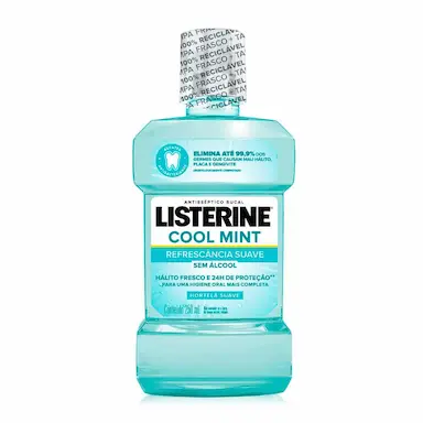Enxaguante Antisséptico Bucal Listerine Cool Mint Zero Álcool 250ml