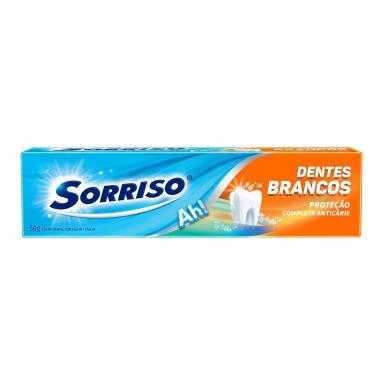 Creme Dental Sorriso Dentes Brancos Proteção Anticárie 50g