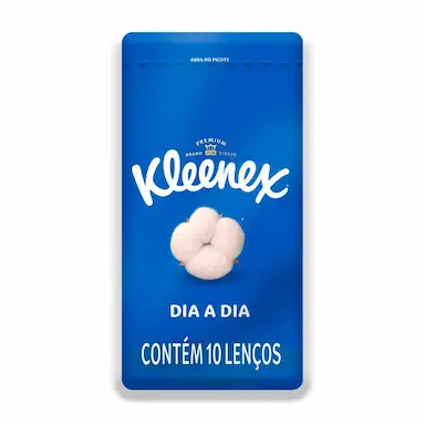 Lenço de Papel de Bolso Kleenex Dia a Dia com 10 unidades