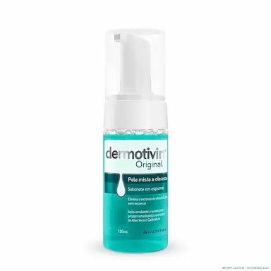 Sabonete Facial em Espuma Dermotivin Original Pele Mista a Oleosa com 130ml
