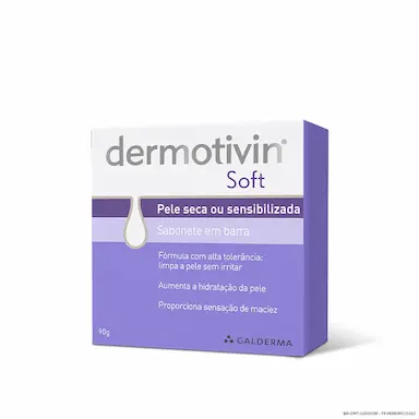 Sabonete em Barra Dermotivin Soft Pele Seca ou Sensibilizada com 90g