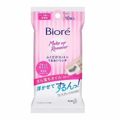 Lenço Umedecido Demaquilante Algodão Bioré Cotton com 10 unidades