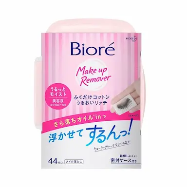 Lenço Umedecido Demaquilante Algodão Bioré Cotton com 44 unidades